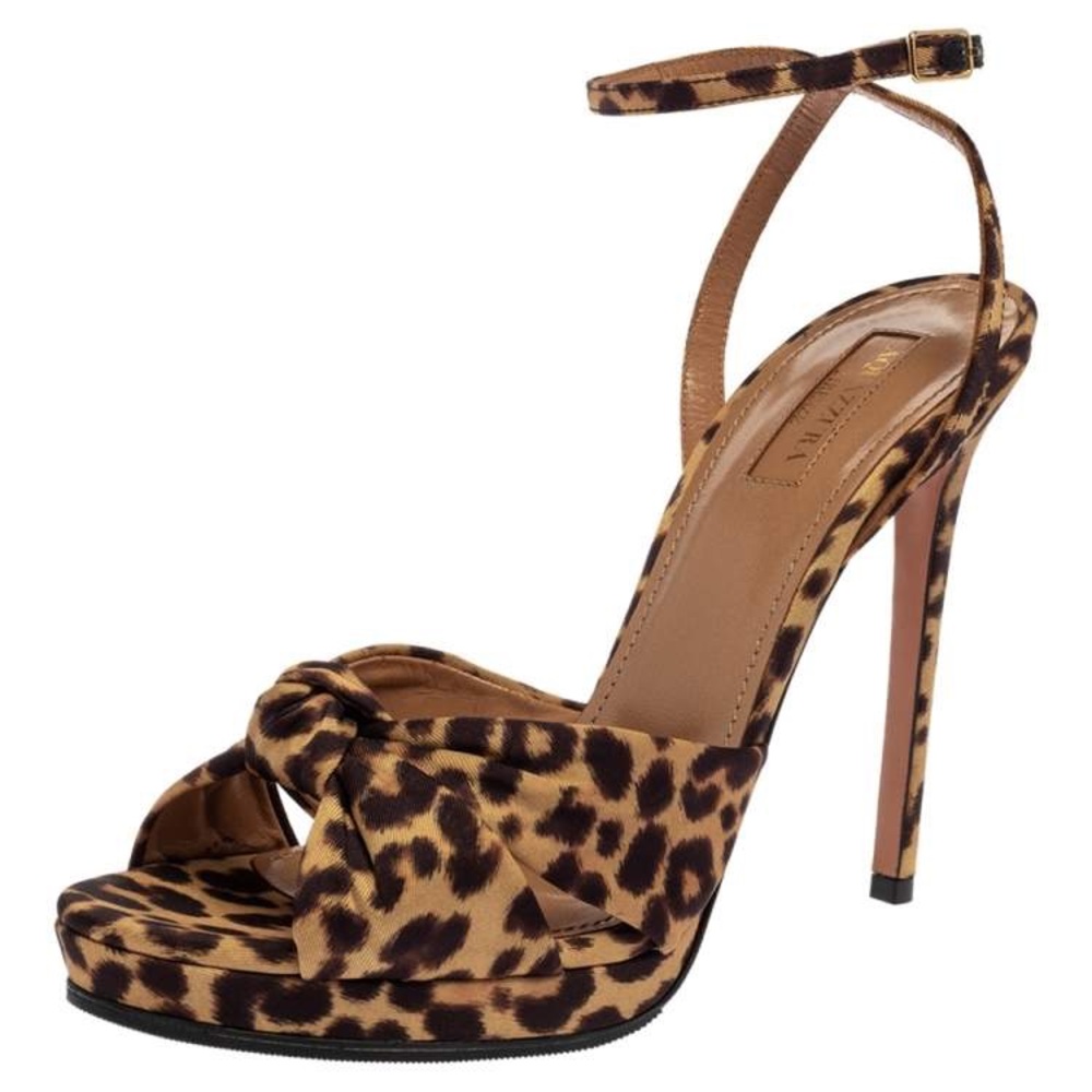 Aquazzura Chance Leopard Sandals